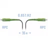 Патчкорд оптический FTTH SC/APC, кабель 604-06-01, 35 метров