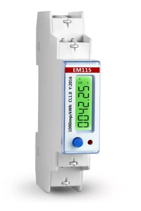Счётчик электрической энергии EM115-MOD-DO DC, интерфейс RS485 MODBUS. крепление DIN, управляемое реле
