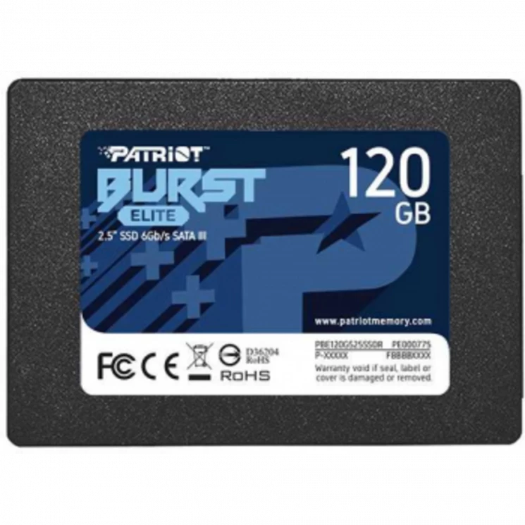Накопитель SSD Patriot SATA-III 120GB PBE120GS25SSDR Burst Elite 2.5"
