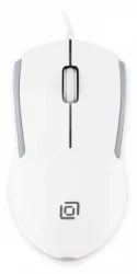 Мышь Оклик 245M белый оптическая (1000dpi) USB (3but)