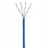 Кабель NETLAN U/UTP 4 пары, Кат.5e, 100МГц, одножильный, CCA (омедненный алюминий), внутренний, PVC нг(B), синий, 305м