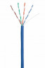 Кабель NETLAN U/UTP 4 пары, Кат.5e, 100МГц, одножильный, CCA (омедненный алюминий), внутренний, PVC нг(B), синий, 305м