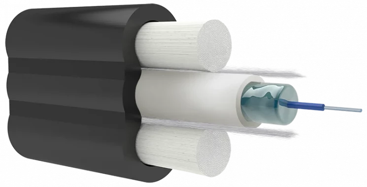 Кабель оптический Alpha Mile Микро Flat DROP, 1 волокно