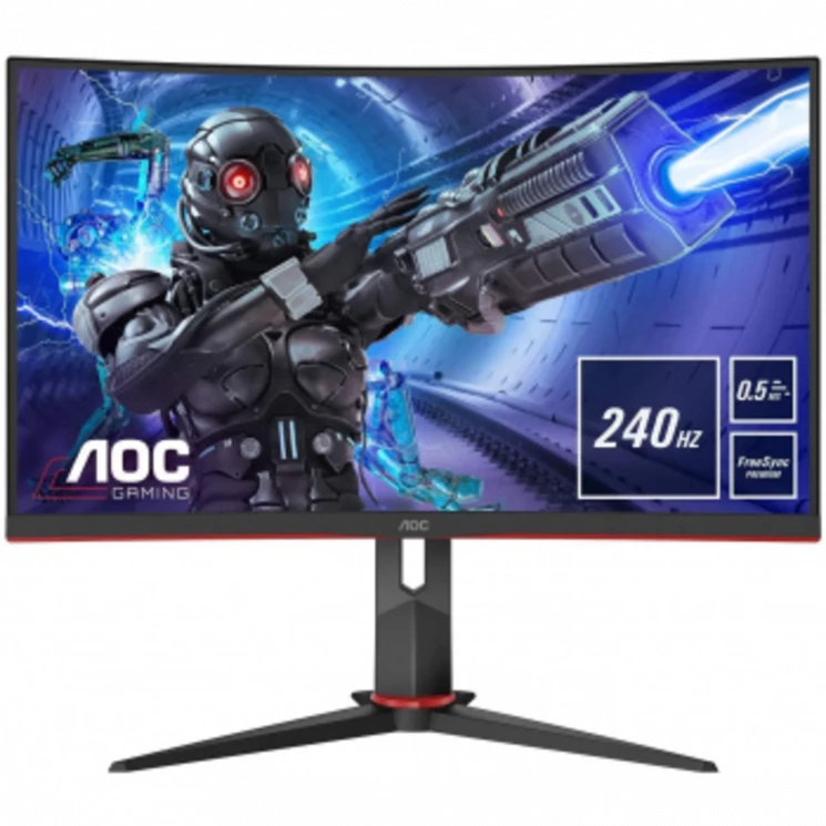 Монитор AOC 27" Gaming C27G2ZU черный/красный VA LED 0.5ms 16:9 HDMI M/M матовая HAS Piv 300cd 178гр