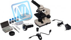 М22670, Микроскоп школьный Эврика 40х-1280х с видеоокуляром в кейсе