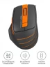 Мышь A4Tech Fstyler FG30S серый/оранжевый оптическая (2000dpi) silent беспроводная USB (6but)
