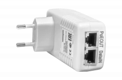 PoE инжектор неуправляемый PI-154-1B, 1x10/100BASE-T 802.3af, PoE бюджет 15.4Вт
