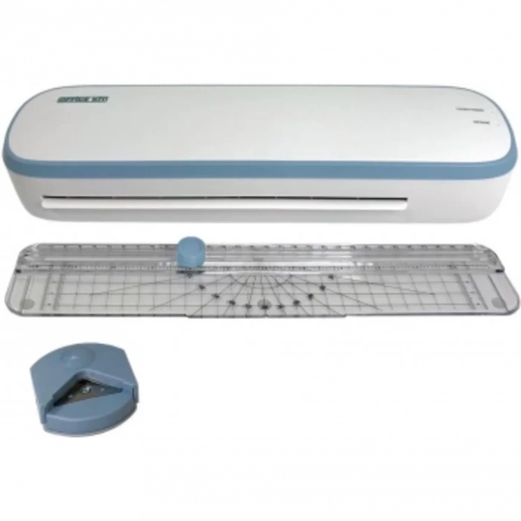 Ламинатор Office Kit L2307B белый/голубой A4 (60-125мкм) 27.8см/мин (2вал.) лам.фото