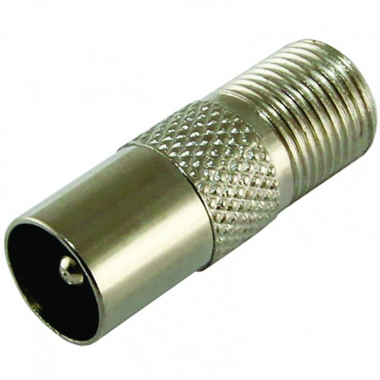 Переходник гнездо F - штекер ТВ, ТВ-штекер