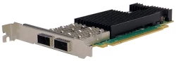 Сетевая карта 2 порта 10G/25G/40G/100GBaseX Content Director (QSFP28, Intel FM10420), Silicom PE3100G2DQiRL-QX4