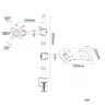 Кронштейн для монитора/ноутбука Cactus CS-VM-LH07-BK черный 13"-27" макс.8кг настольный поворот и на