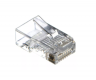 Коннектор RJ-45 (8p8c) cat.5е со сквозным отверстием EZNetko plug (8p8c) cat.5е неэкранированный