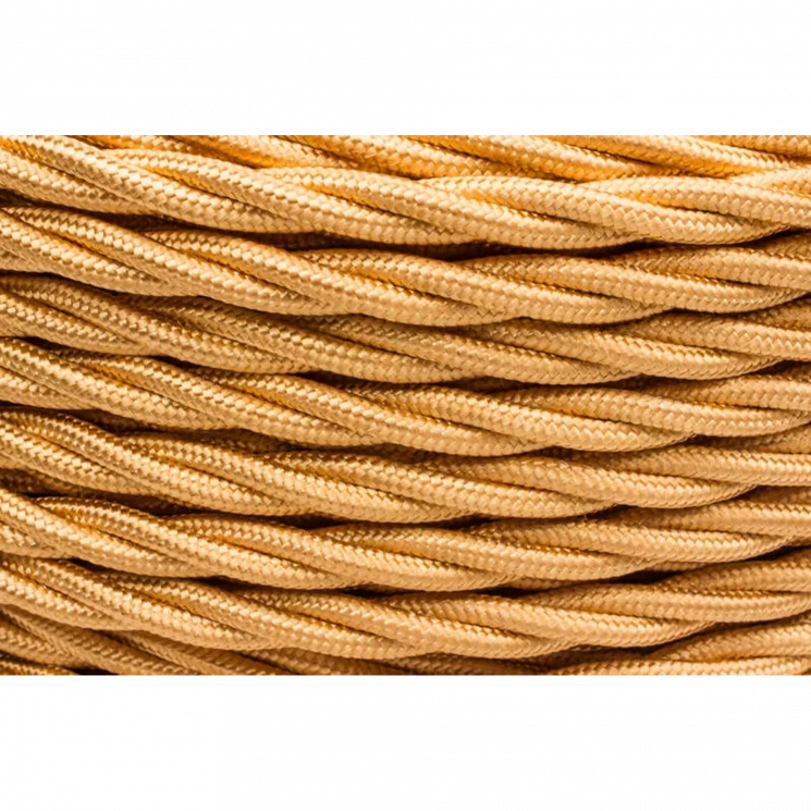 Провод ретро 3х2.5 глянец зол. (уп.50м) Bironi B1-435-079-50