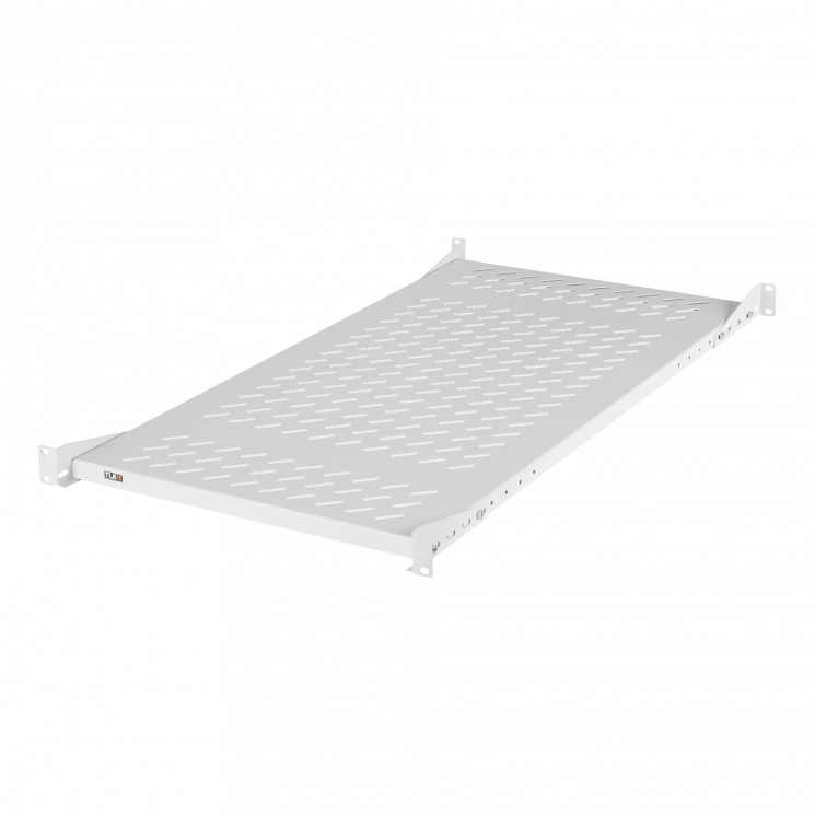 Полка стационарная усиленная TLK, 19", Ш437хГ860мм, для шкафа и стойки глубиной 1000мм, серая