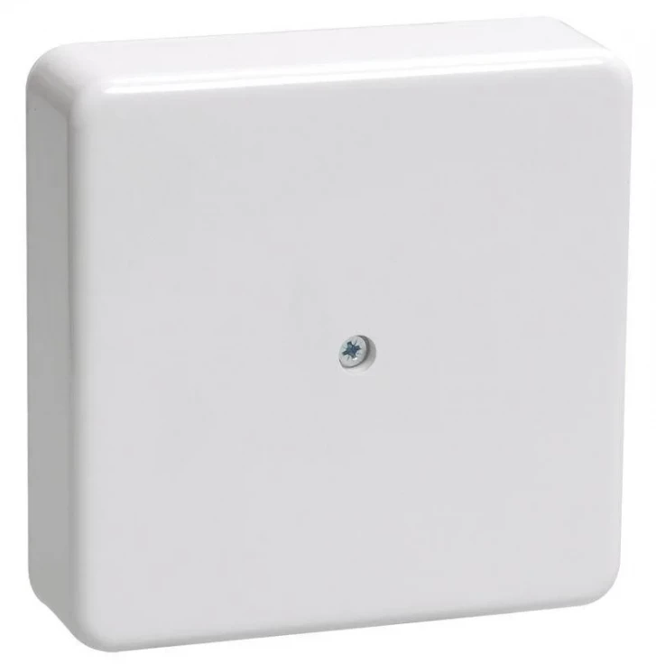 Коробка распаячная ОП 100х100х29 IP20 KM41219 (6 клем. 6кв.мм) бел. IEK UKO10-100-100-029-K01