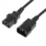 Кабель питания TLK, вход - разъём C14 (IEC 60320), выход - разъём C13 (IEC 60320), 3x1мм2, 1,8 м, 250В 10A, черный