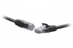 Коммутационный шнур U/UTP 4-х парный cat.5e 3.0м PVC standart чёрный