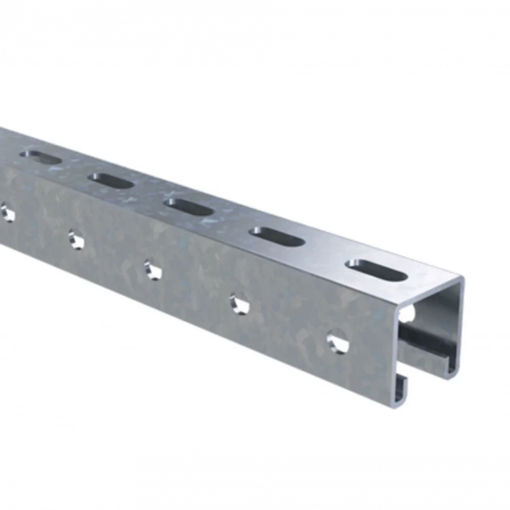 Профиль С-образный перфорир. 41х41 L700 сталь 2.5мм LAS DKC BPM4107