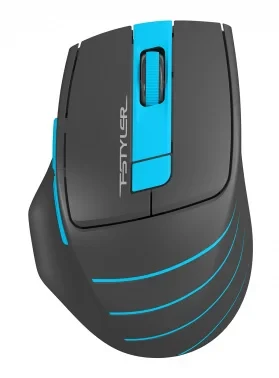 Мышь A4Tech Fstyler FG30S серый/синий оптическая (2000dpi) silent беспроводная USB (5but)
