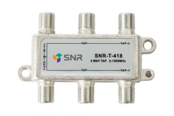 Ответвитель абонентский SNR-T-418 на 4 отвода, вносимое затухание IN-TAP 18dB.