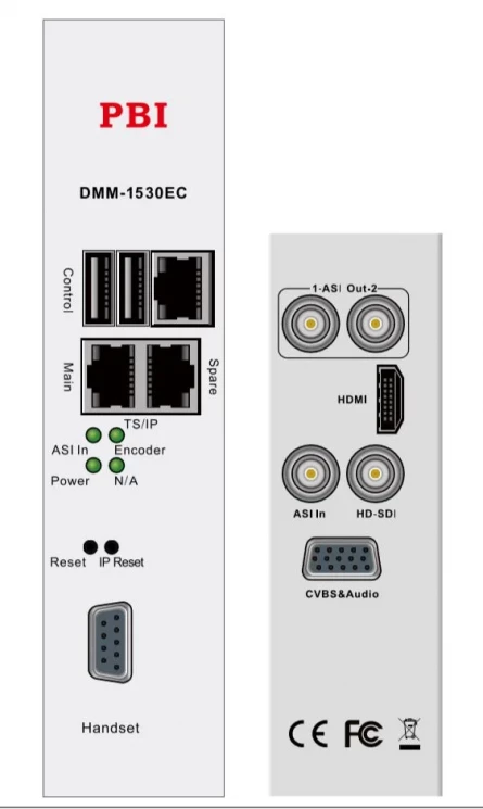 Модуль MPEG4 SD/HD encoder 2 audio IP выход PBI DMM-1530EC-42