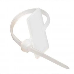 Хомут кабельный ХП2 2.5х100 нейл. бел. с таб. 24х10 (уп.100шт) IEK UHH62-3-100-100