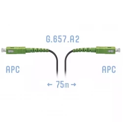 Патчкорд оптический FTTH SC/APC, кабель 604-04-01, 75 метров