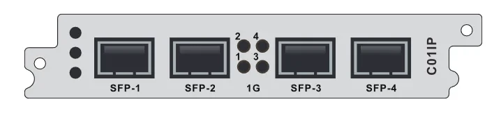 Модуль расширения 4 SFP порта TSoIP C01IP для DCP-3000MF