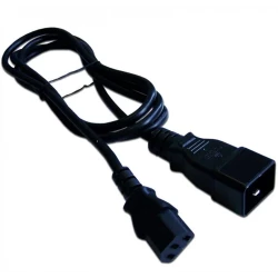 Шнур питания Lanmaster LAN-PP13/20-1.0-BK C13-C20 проводник.:3x0.75мм2 1м 220В 10А черный