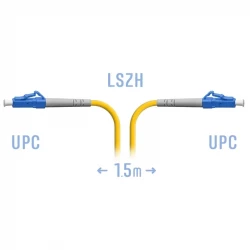 Патчкорд оптический LC/UPC SM 1.5 метра