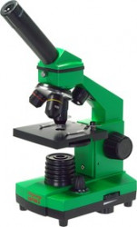 М25447, Микроскоп школьный Эврика 40х-400х в кейсе (лайм)
