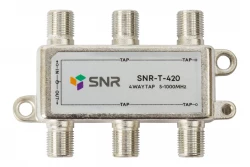 Ответвитель абонентский SNR-T-420, на 4 отвода, вносимое затухание IN-TAP 20dB.