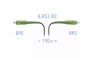 Патчкорд оптический FTTH SC/APC, кабель 604-03-01, 140 метров