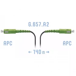 Патчкорд оптический FTTH SC/APC, кабель 604-03-01, 140 метров