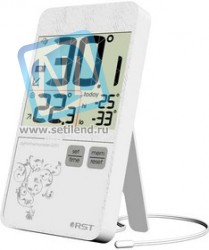 02151, Термометр цифровой в стиле iPhone 4, белый корпус
