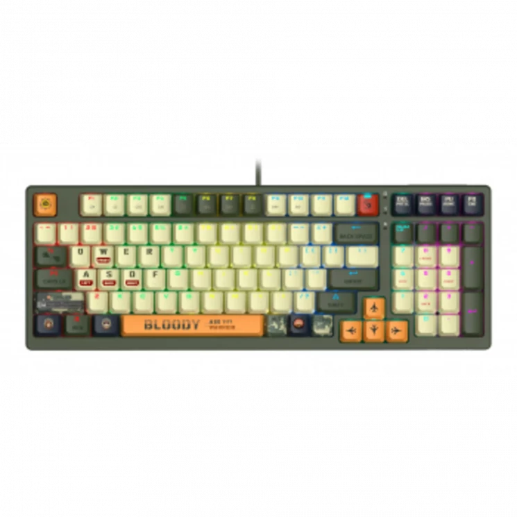 Клавиатура A4Tech Bloody S98 Aviator механическая зеленый USB for gamer LED (S98 AVIATOR)
