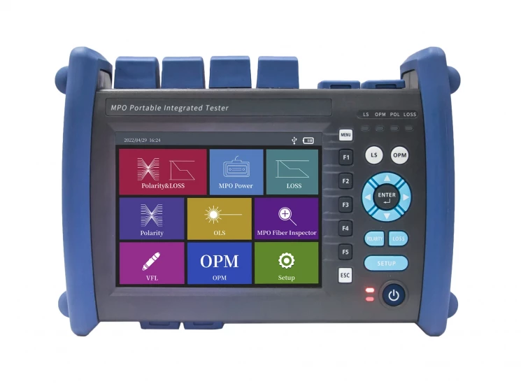 Тестер для оптических линий MPO (MM, 24 волокна, 850нм, VFL, OPM, OLS)