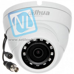 HDCVI купольная мини камера Dahua DH-HAC-HDW1220MP-0280B 2Мп, фикс. объектив 2.8мм, ИК до 30м, DWDR, DC12В, IP67