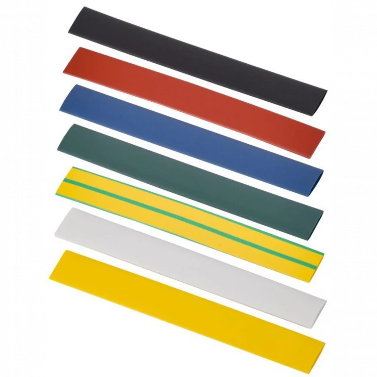 Набор трубок термоусадочных нг-LS 8/4 100мм 7 цветов по 3шт IEK UDR10-008-004-021-S