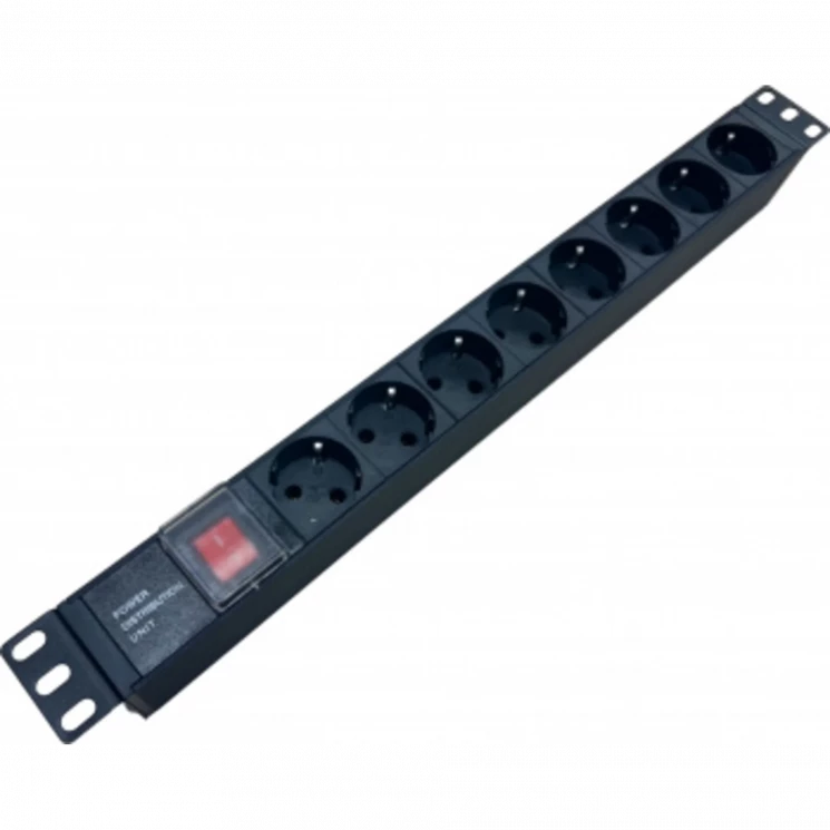 Блок распределения питания NTSS NTSS-PDU-DA1015 гор.размещ. 8xSchuko базовые 10A C14