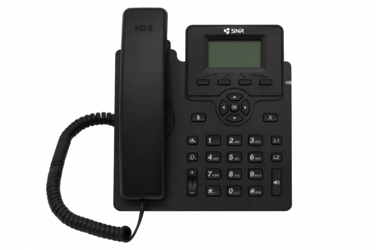 IP-телефон SNR-VP-72-P, 2 SIP-аккаунта, PoE, без БП