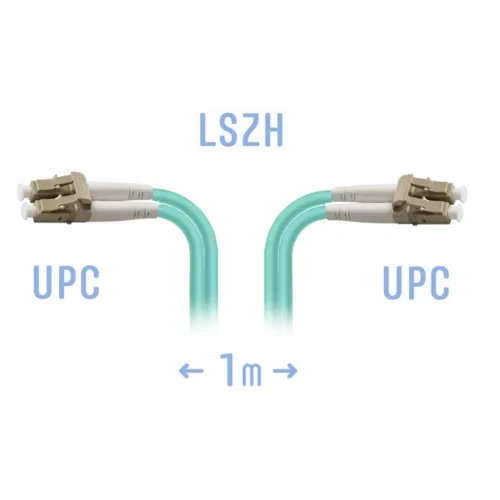 Патчкорд оптический B-Optix LC/UPC MM Duplex 1 метр