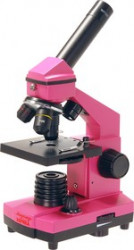 М25449, Микроскоп школьный Эврика 40х-400х в кейсе (фуксия)
