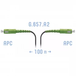Патчкорд оптический FTTH SC/APC, кабель 604-05-01, 100 метров