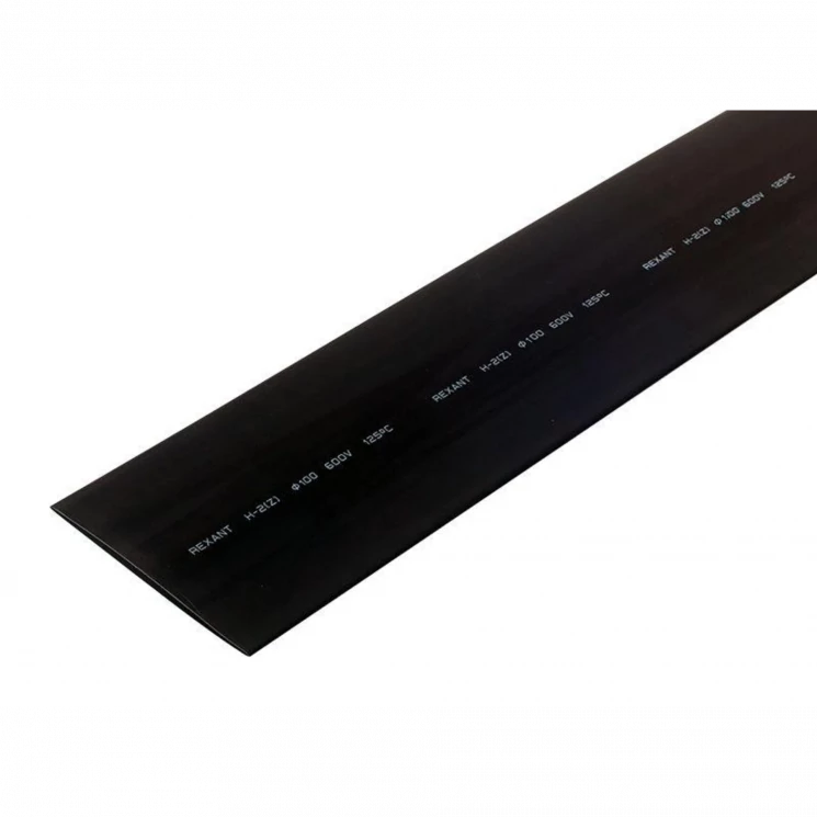 Трубка термоусадочная 100.0/50.0 1м черн. Rexant 25-0100