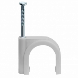 Скоба креп. круглая d6 с гвозд. NCR-06-50 (уп.50шт) Navigator 17261