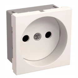 Розетка 1-м 2мод. Праймер РКС-20-20-П-К 10А IP20 45х45 без заземл. бел. IEK CKK-40D-RSB2-K01-K