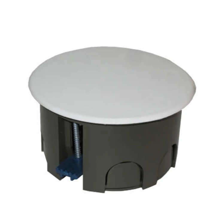 Коробка распределительная СП 80х45мм для гипсокартона пластик. лапки крышка защелкивающаяся Epplast