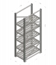 Аккумуляторный стеллаж 5 полок, 2498х686х1135мм (SNR-UPS-RACK-257012-5)