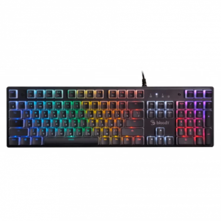 Клавиатура A4Tech Bloody S510NP механическая черный USB for gamer LED (S510NP (PUDDING BLACK))